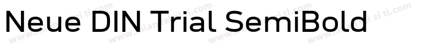 Neue DIN Trial SemiBold字体字体转换